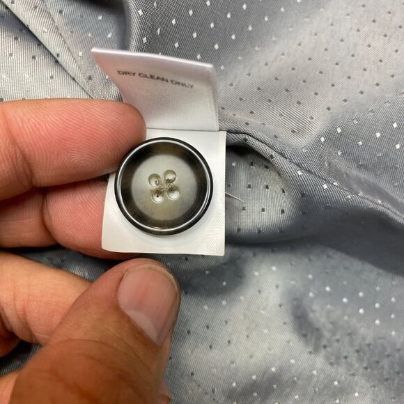 Banana Republic Blazer Womens 8 Gray One Button Wool Blend Jacket - Picture 9 of 14